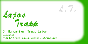 lajos trapp business card